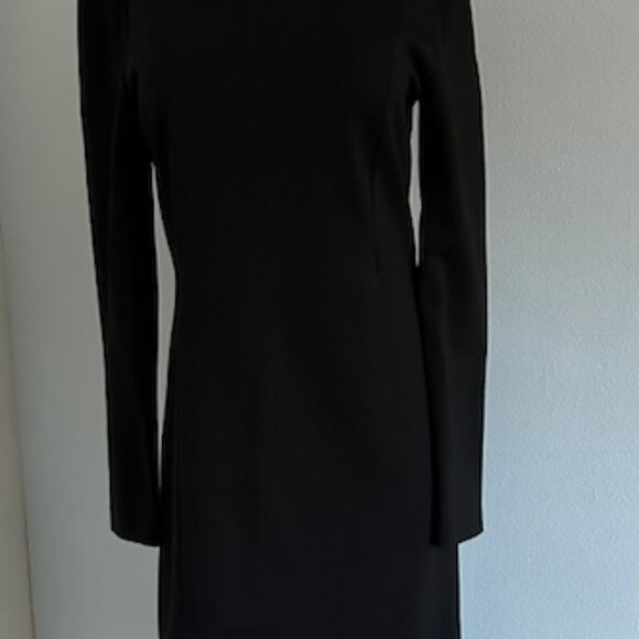 Theory Winsteen SS Mireena Ponte Knit Long Sleeve Knee Length Dress Sz 10 - Picture 5 of 6